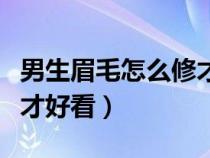 男生眉毛怎么修才好看圖片（男生眉毛怎么修才好看）