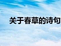 關(guān)于春草的詩句古詩（關(guān)于春草的詩句）