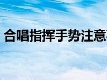 合唱指揮手勢注意事項（合唱指揮手勢教程）