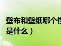 壁布和壁紙哪個性價比高（壁布和壁紙的區(qū)別是什么）
