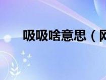 吸吸啥意思（網(wǎng)絡用語吸吸什么意思）