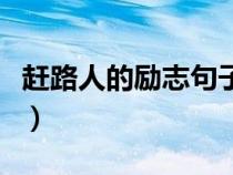 趕路人的勵(lì)志句子（星光不問趕路人全詩意思）