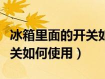 冰箱里面的開關(guān)如何使用視頻（冰箱里面的開關(guān)如何使用）