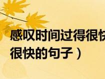 感嘆時(shí)間過得很快的句子搞笑（感嘆時(shí)間過得很快的句子）