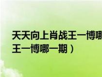 天天向上肖戰(zhàn)王一博哪一期_視頻在線觀看（天天向上肖戰(zhàn)王一博哪一期）