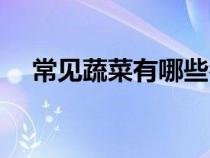 常見蔬菜有哪些名字（常見蔬菜有哪些）