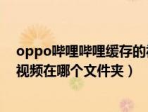 oppo嗶哩嗶哩緩存的視頻在哪個(gè)文件夾（嗶哩嗶哩緩存的視頻在哪個(gè)文件夾）