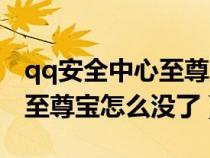 qq安全中心至尊寶怎么不見了（qq安全中心至尊寶怎么沒了）