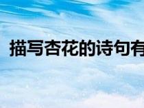 描寫杏花的詩(shī)句有哪些?（描寫杏花的詩(shī)句）