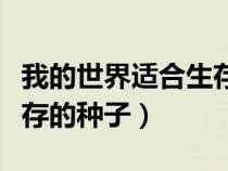 我的世界適合生存的種子碼（我的世界適合生存的種子）