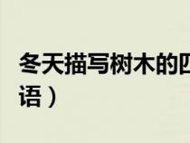 冬天描寫樹木的四字詞語（描寫樹木的四字詞語）