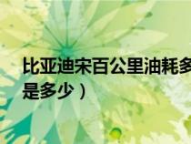 比亞迪宋百公里油耗多少錢（比亞迪宋1.5t1公里真實(shí)耗油是多少）