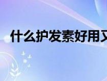 什么護(hù)發(fā)素好用又實(shí)惠（什么護(hù)發(fā)素好用）