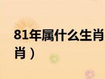 81年屬什么生肖是哪年出生（81年屬什么生肖）