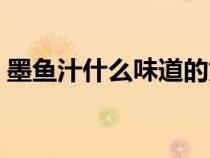 墨魚汁什么味道的好喝（墨魚汁什么味道的）