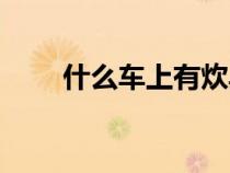 什么車上有炊具（什么車上帶炊具）