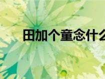 田加個(gè)童念什么字（田加童是什么字）