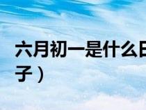 六月初一是什么日子好嗎（六月初一是什么日子）
