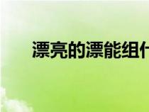 漂亮的漂能組什么詞（的能組什么詞）