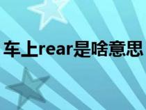車上rear是啥意思（車上的reap是什么意思）