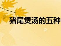 豬尾煲湯的五種做法（豬尾煲湯的做法）
