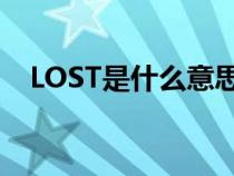 LOST是什么意思英語（lost是什么意思）