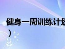 健身一周訓(xùn)練計(jì)劃表格（健身一周訓(xùn)練計(jì)劃表）