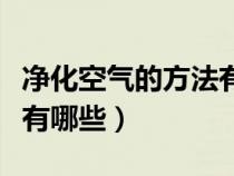 凈化空氣的方法有哪些種類（凈化空氣的方法有哪些）