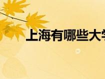 上海有哪些大學(xué)?（上海有哪些大學(xué)）