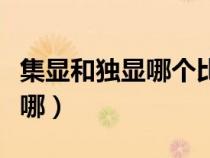 集顯和獨顯哪個比較好（集顯和獨顯的區(qū)別在哪）