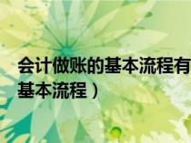 會計做賬的基本流程有哪幾個步驟的英文翻譯（會計做賬的基本流程）