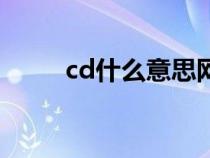 cd什么意思網(wǎng)絡(luò)上（cd什么意思）