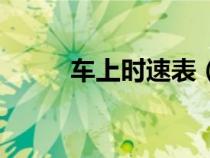 車上時速表（汽車時速表是什么）
