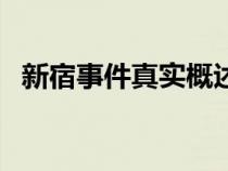 新宿事件真實概述（新宿事件是真實的么）