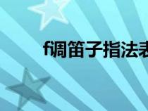 f調(diào)笛子指法表圖（f調(diào)笛子指法表）