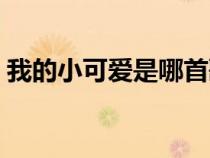 我的小可愛是哪首歌（《我的小可愛》原唱）