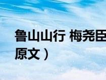 魯山山行 梅堯臣閱讀答案（魯山山行梅堯臣原文）