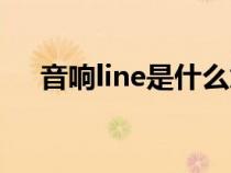音響line是什么意思（line是什么意思）