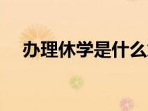 辦理休學(xué)是什么意思（休學(xué)是什么意思）