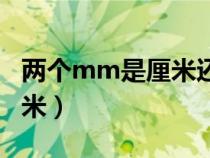 兩個mm是厘米還是毫米（mm是厘米還是毫米）