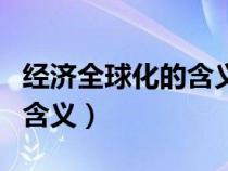 經(jīng)濟全球化的含義動因及影響（經(jīng)濟全球化的含義）