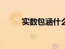 實(shí)數(shù)包涵什么（實(shí)數(shù)包括什么數(shù)）