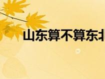 山東算不算東北人（山東屬于北方嗎）