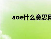 aoe什么意思網(wǎng)絡(luò)語（aoe什么意思）