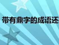 帶有鼎字的成語還有哪些（帶有鼎字的成語）