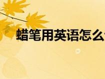 蠟筆用英語怎么說（傻逼用英語怎么說）