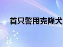 首只警用克隆犬圖片（首只警用克隆犬）