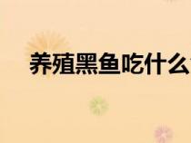 養(yǎng)殖黑魚吃什么食物(黑魚吃什么食物) 養(yǎng)殖黑魚吃什么食物(黑魚吃什么食物)
