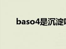 baso4是沉淀嗎?（baso4是沉淀嗎）