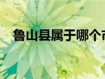 魯山縣屬于哪個(gè)市?（魯山縣屬于哪個(gè)市）